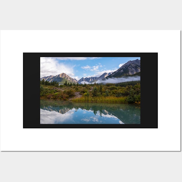 Ink Pots Johnston Canyon Banff Canada Reflection Wall Art by WayneOxfordPh